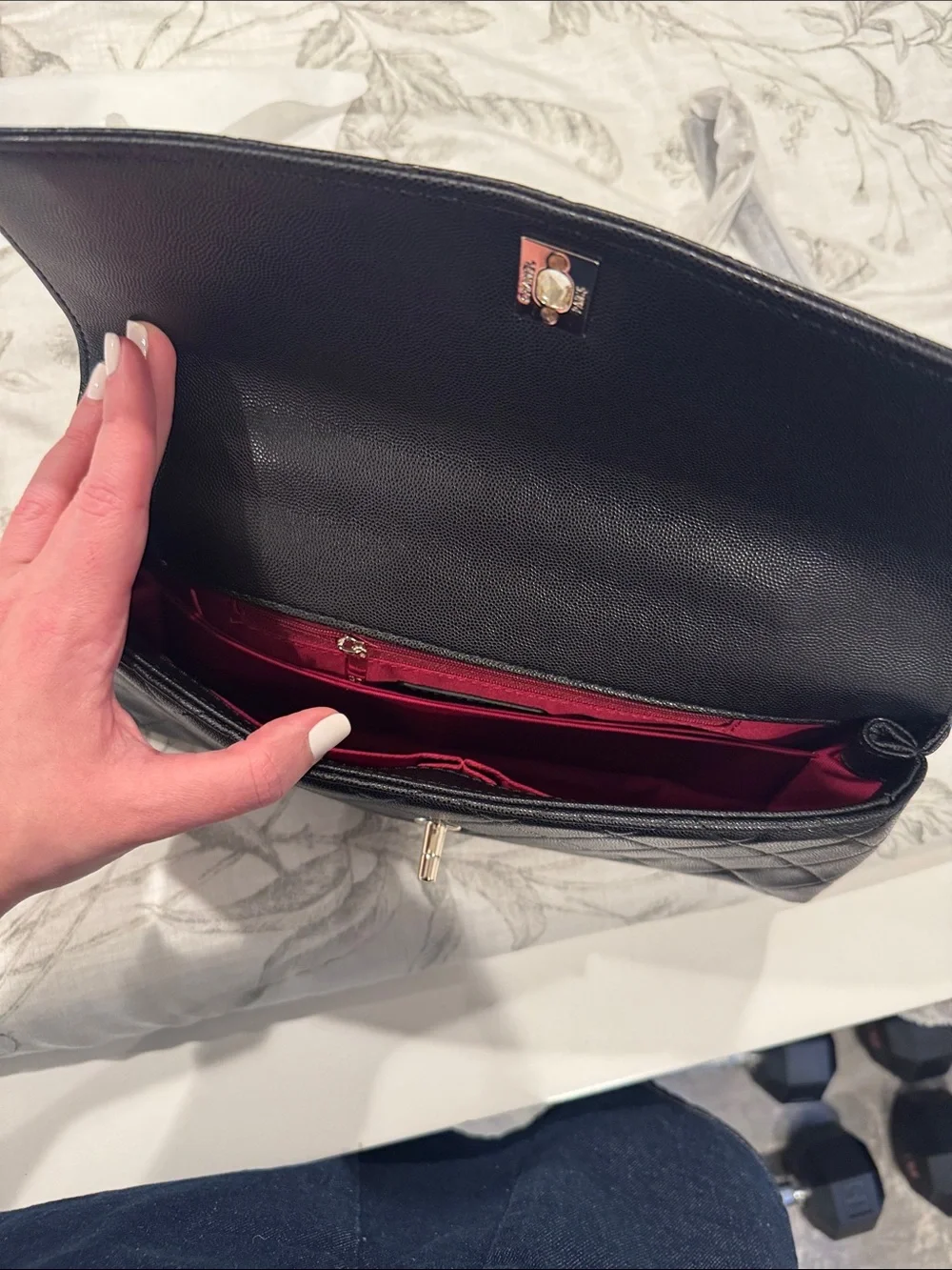 Chanel style rectangular top handle - Picture 7 of 8